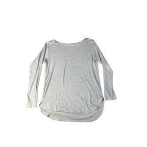 Uniqlo Airism Women’s Gray Athletic Lightweight Long Sleeve Athletic Top Large